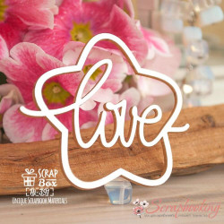 Чіпборд Scrapbox Love у зірці Hi-391, 60*52мм
