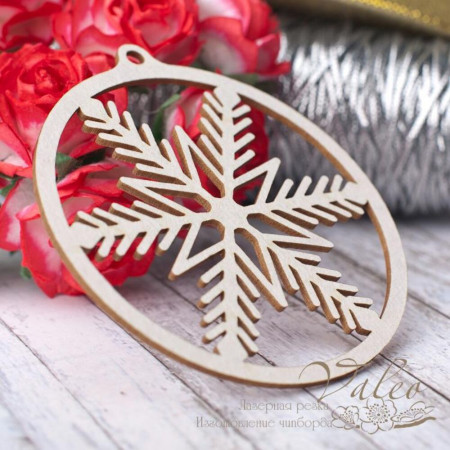 Чіпборд Valeo Сніжинка 65*67мм V2785