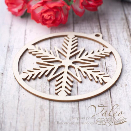 Чіпборд Valeo Сніжинка 65*67мм V2785