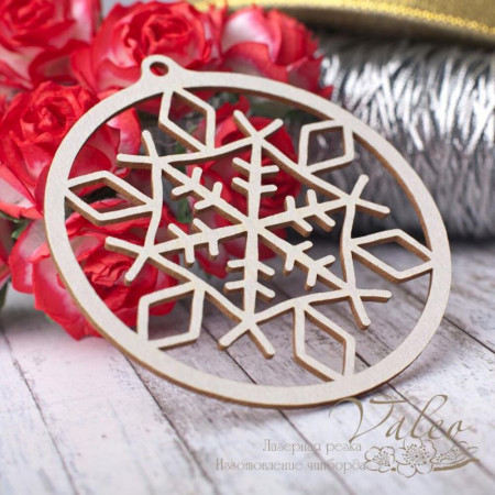 Чіпборд Valeo Сніжинка 65*67мм V2787