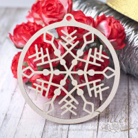 Чіпборд Valeo Сніжинка 65*67мм V2788