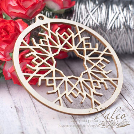 Чіпборд Valeo Сніжинка 65*67мм V2790