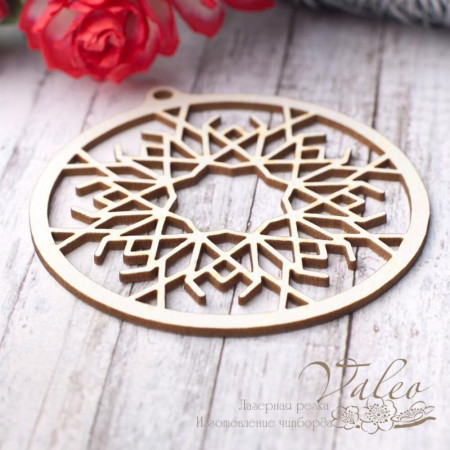 Чіпборд Valeo Сніжинка 65*67мм V2790