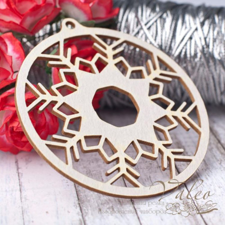 Чіпборд Valeo Сніжинка 65*67мм V2792