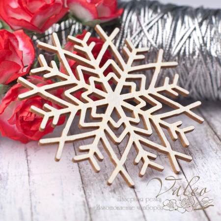 Чіпборд Valeo Сніжинка 66*66мм V2793