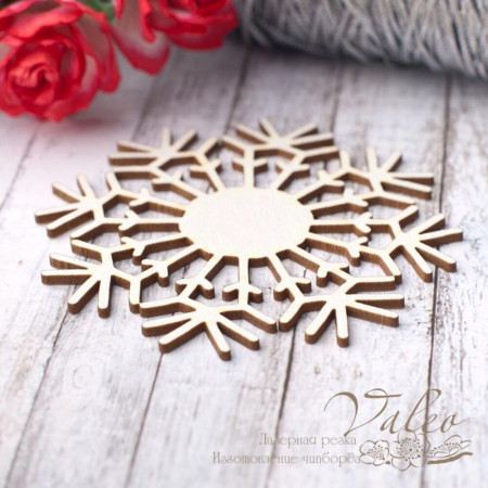 Чіпборд Valeo Сніжинка 65*65мм V2800