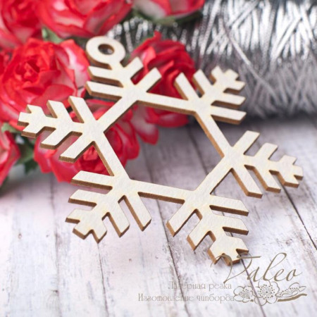 Чіпборд Valeo Сніжинка 70*73мм V2801