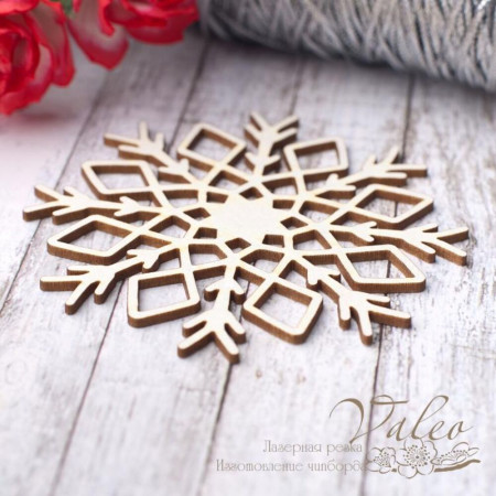 Чіпборд Valeo Сніжинка 65*65мм V2804