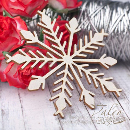 Чіпборд Valeo Сніжинка 63*65мм V2806