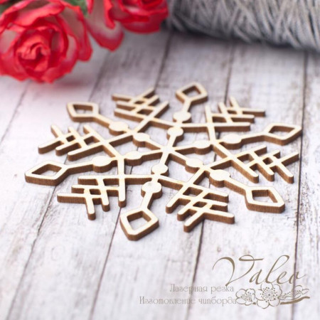 Чіпборд Valeo Сніжинка 66*59мм V2809