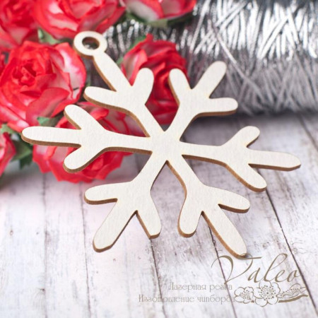 Чіпборд Valeo Сніжинка 75*71мм V2811