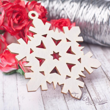 Чіпборд Valeo Сніжинка 74*70мм V2817