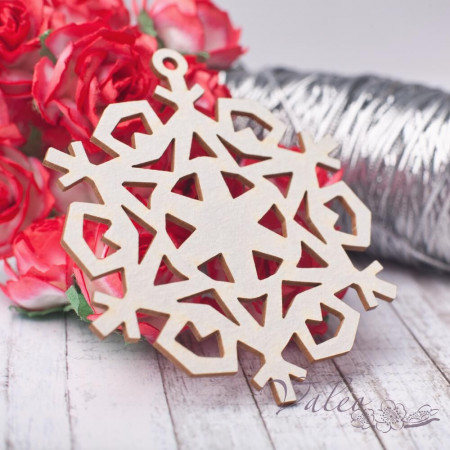 Чіпборд Valeo Сніжинка 77*66мм V2818