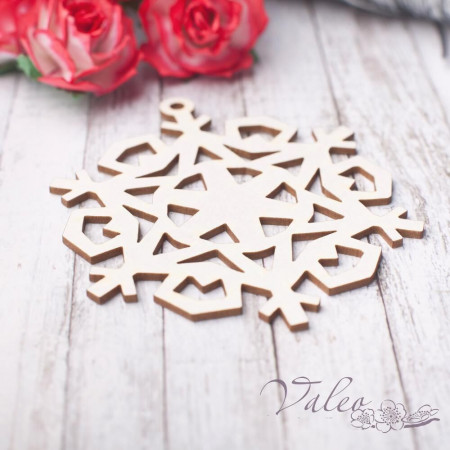 Чіпборд Valeo Сніжинка 77*66мм V2818