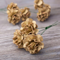 Букет троянд паперових Valeo 30мм золото 3шт V2826