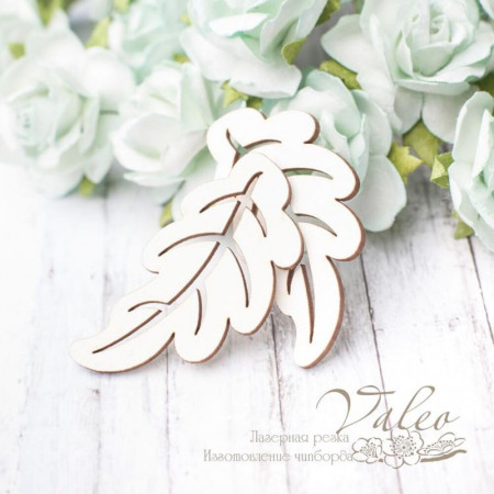 Чіпборд Valeo Листочки 2шт 23*44мм V2834