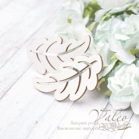 Чіпборд Valeo Листочки 2шт 23*44мм V2834