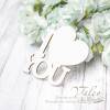 Чіпборд Valeo I love you 53*49мм V2838