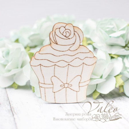 Чіпборд Valeo Тістечко 38*45мм V2847