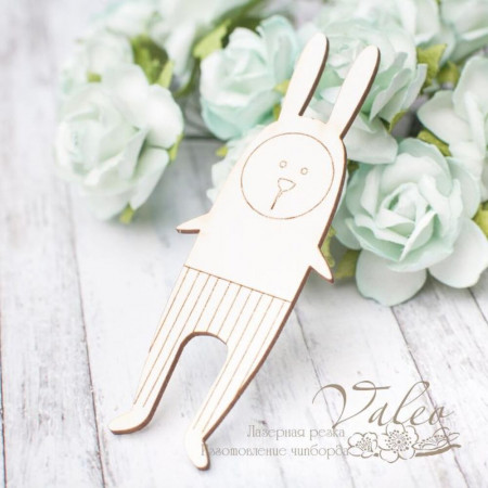 Чипборд Valeo Зайчик 30*78мм V2855