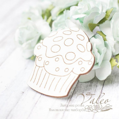 Чіпборд Valeo Тістечко 42*45мм V2863