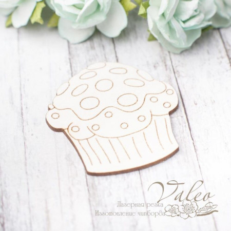 Чіпборд Valeo Тістечко 42*45мм V2863