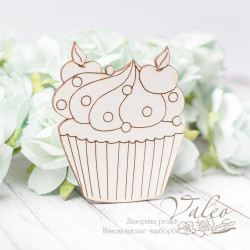 Чіпборд Valeo Тістечко 37*45мм V2865