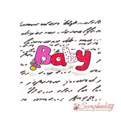 Ґудзик дерев'яний baby 36*22мм малиновий червоний