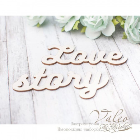 Чипборд Valeo Love story 63*23мм 66*32мм V2877