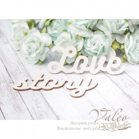 Чипборд Valeo Love story 63*23мм 66*32мм V2877