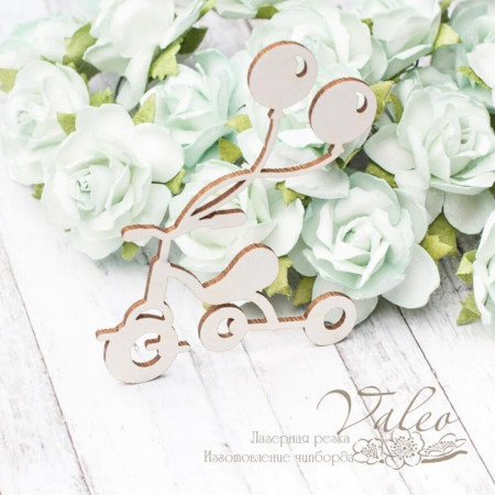 Чіпборд Valeo Велосипед з кульками 52*68мм V2879