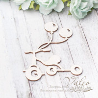 Чипборд Valeo Велосипед с шариками 52*68мм V2879