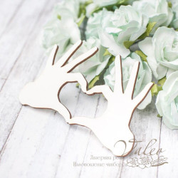 Чіпборд Valeo Серце 70*44мм V2881