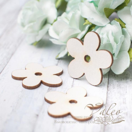 Чіпборд Valeo Квіточки 3шт 26*26мм V2883