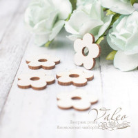 Чипборд Valeo Цветочки 5шт 18*18мм V2886