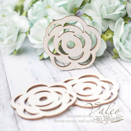 Чіпборд Valeo Квіточки 3шт 35*34мм V2887