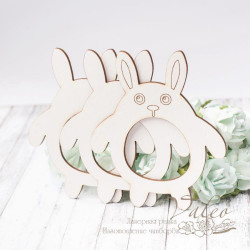 Чіпборд Valeo шейкер Зайчик 3шт 72*83мм V2890