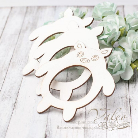 Чіпборд Valeo шейкер Свинка 3шт 70*71мм V2891