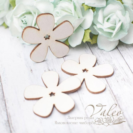 Чіпборд Valeo Квіточки 3шт 30*31мм V2894