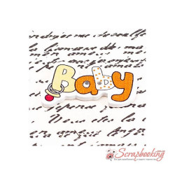 Гудзик дерев'яний baby 36*22мм оранжевий