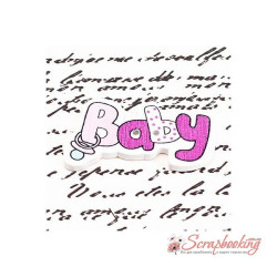 Гудзик дерев'яний baby 36*22мм рожевий малиновий