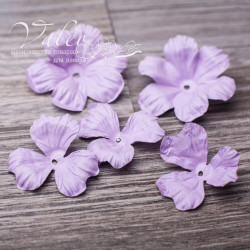 Набір квітів Valeo Польові паперові 40*40мм-2шт 30*30-мм-3шт фіолетовий світлий V10245