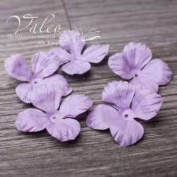 Набір квітів Valeo Гортензія паперова 35*35мм фіолетовий 5шт V10246