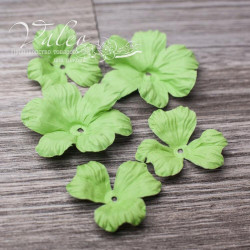 Набір квітів Valeo Польові паперові 40*40мм-2шт 30*30мм-3шт салатовий V10247