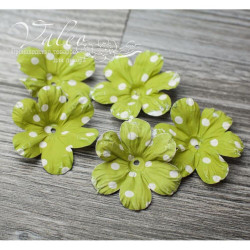 Набір квітів Valeo Польові паперові 40*40мм оливковий горох 5шт V10250