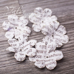 Набір квітів Valeo Польові паперові 40*40мм газета 5шт V10255