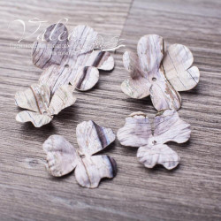 Набір квітів Valeo Польові паперові 40*40мм-2шт 30*30мм-3шт дерево V2937