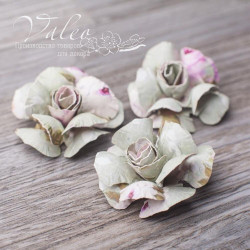 Набір квітів Valeo Троянди паперові 40*40мм квітковий мотив 3шт V2944