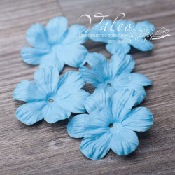 Набір квітів Valeo Польові паперові 40*40мм бірюза 5шт V2971