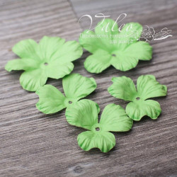 Набір квітів Valeo Польові паперові 40*40мм-2шт 30*30мм-3шт салатовий V2977